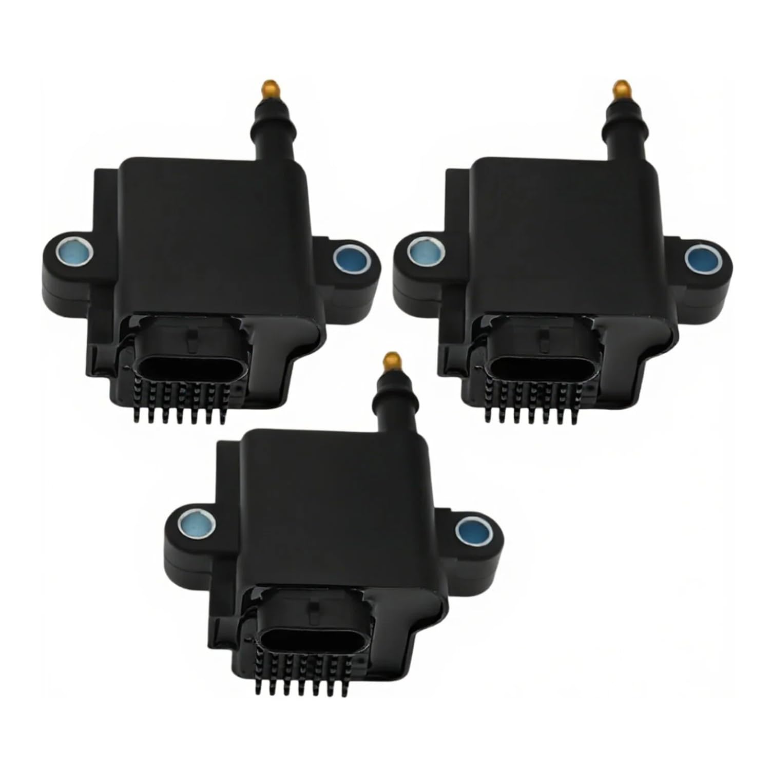 Photo 1 of ??NEWHOW 3-Pack Ignition Coil 300-8M0077471, 300-879984T01 for Mercury Optimax 75 90 115 125 150 200 225 250 HP, Replaces 339-879984T00, 8M0077471, Fits 30/40/50/60 EFI 4-Stroke & 2-Stroke Outboards