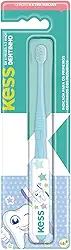 Escova Dental Infantil Dentinho com Estojo Protetor, Kess, Azul/Rosa