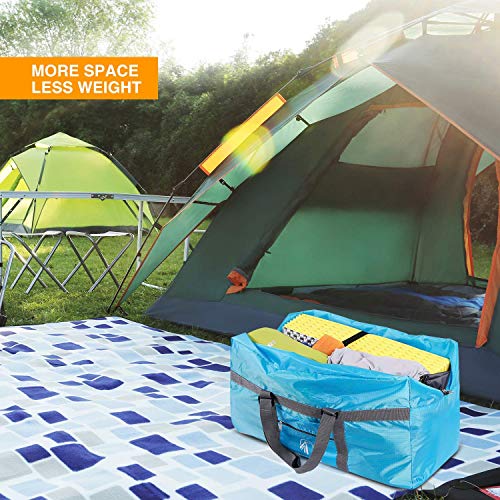 REDCAMP 96L Extra Large Duffle Bag Lightweight, Water Repellency Travel Duffle Bag Foldable for Men Women, Blue