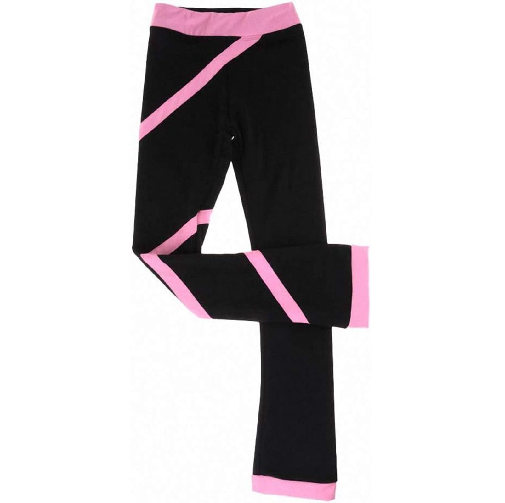 Pantalones De Patinaje Artístico para Niña Y Mujer, Pantalones De Patinaje, Ropa De Patinaje Artístico, Ropa De Entrenamiento para Patinaje Artístico para Adultos,Blanca,S=140