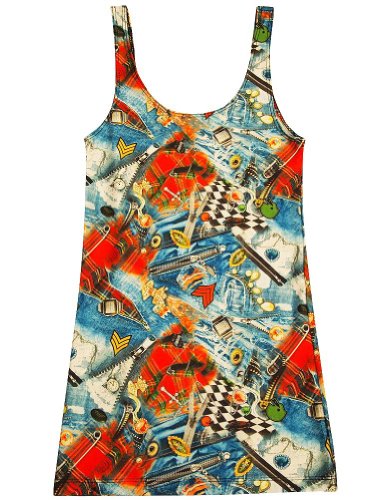 Zara Terez - Big Girls' Tank Dress, Blue, Multi 34075-14 Zara Terez - Big Girls' Tank Dress, Blue, Multi 34075-14