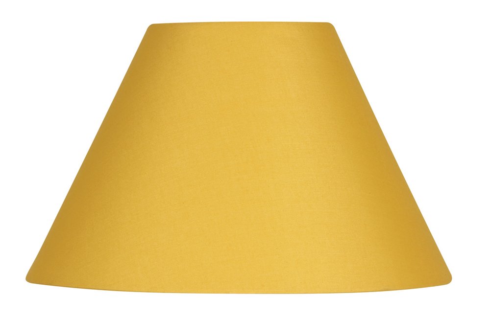 Lampshade Yellow 12"" Coolie Mustard Premium Cotton 300mm Oaks Lighting S501/12