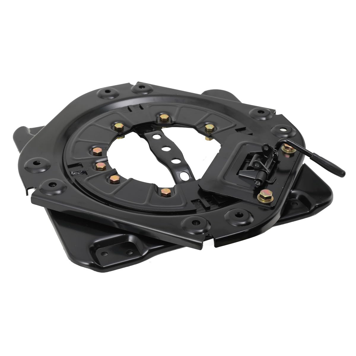 Base giratoria de asiento para autocaravana, caravana, barco, autobús, de acero, giratoria, asiento de coche, 360 grados, 130 kg, capacidad de carga del asiento