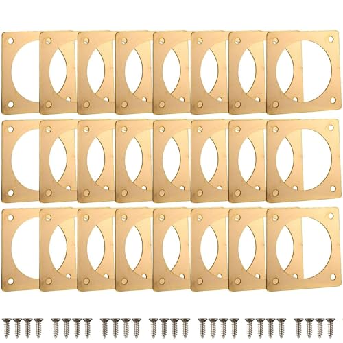 24PCS Metal Bird House Guards, 1 1/2' Opening Bird House Predator Guard, Bird House Entry Copper Portal Hole Protector for Eastern Bluebird Houses