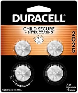 Button Cell Lithium Battery #2025, 4/Pk