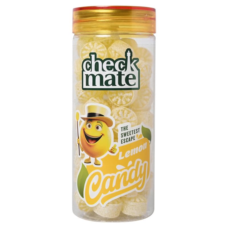 CHECKMATE LEMON FLVR SUGAR BOILED CANDIES 220GM