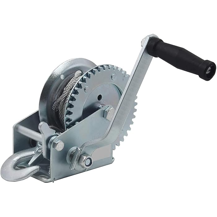 Buy QMCAHCE 3000LBS Heavy Duty Manual Winch Boat Trailer Winch(with 8m