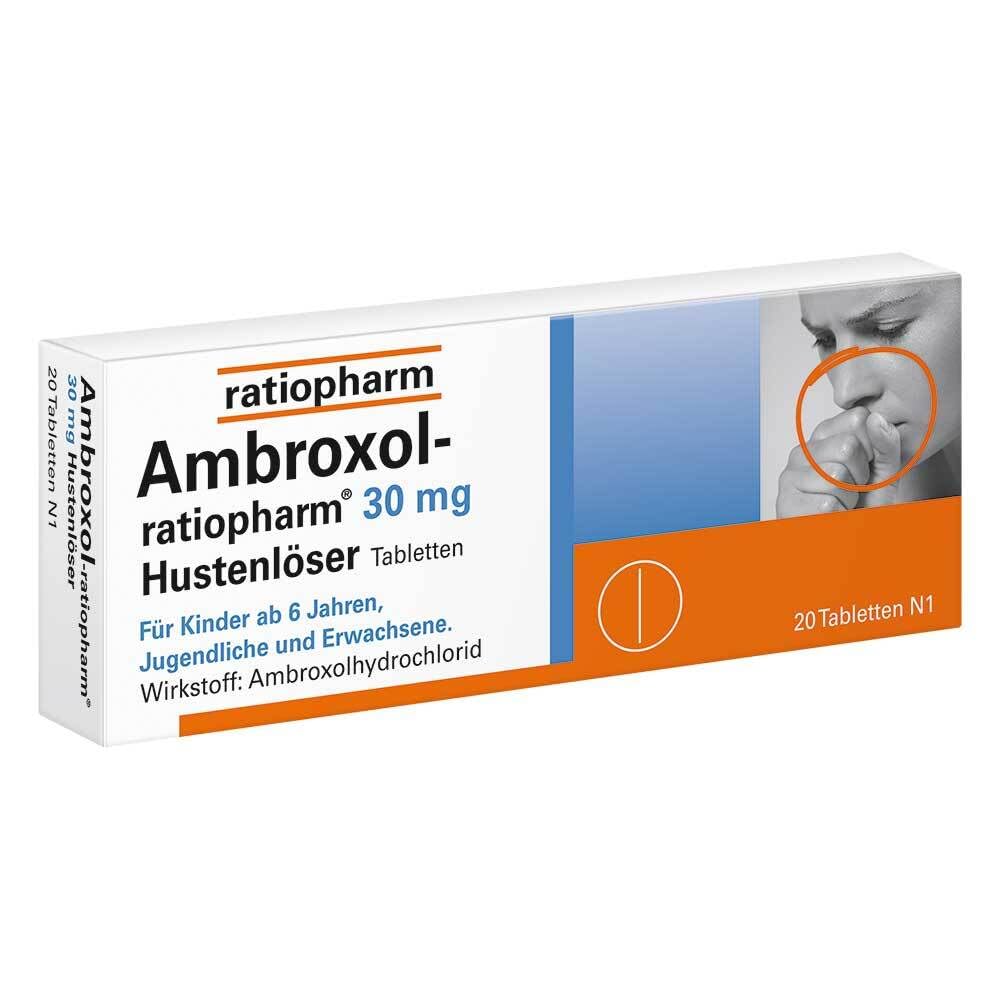 Ambroxol-ratiopharm 30 mg Hustenlöser Tabletten, 20 pcs. Tablets