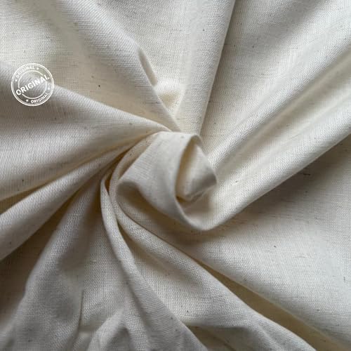 Image of Premium Cotton Flex Fabric for Sewing & Dressmaking | Soft, Breathable, Durable Material | Ideal for Kurtis, Shirts, Dresses, Home Decor & Crafts (White, 1 Meter)