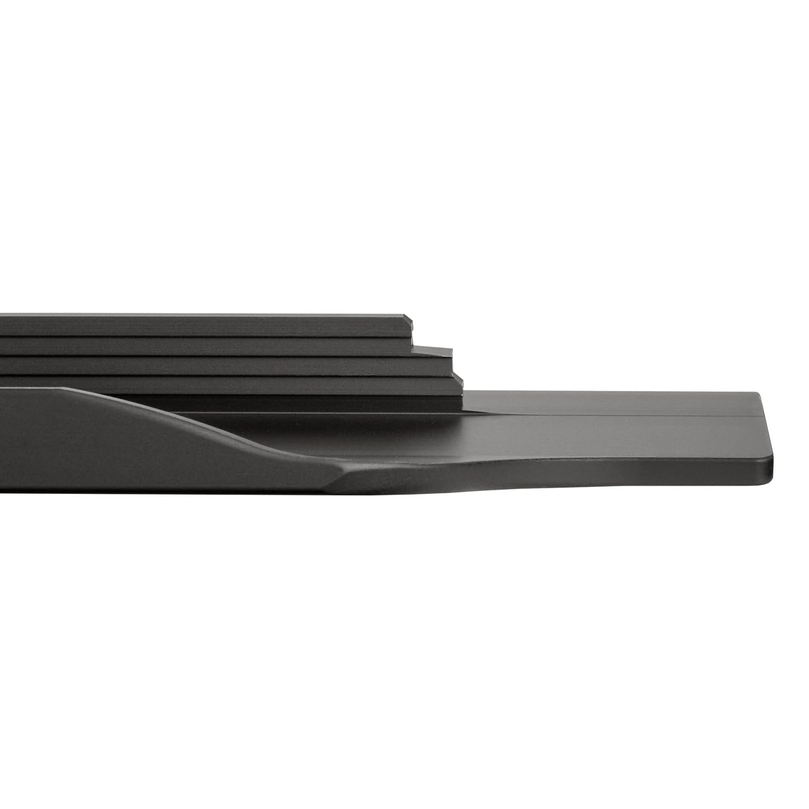 Edge greep - Minimalistisch in geborsteld zwart