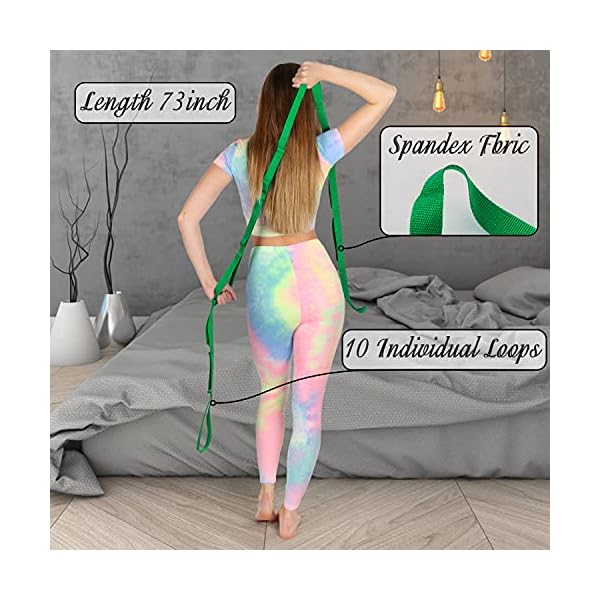 Scotamalone Stretching Yoga Strap Physical Therapy Stretch Bands - Image 4