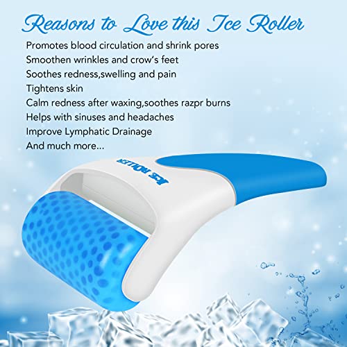 Latme Ice Roller For Face Eyes,Womens Gifts,Face Massager Roller Puffiness Migraine Pain Relief And Minor Injury(Blue) #TOP1