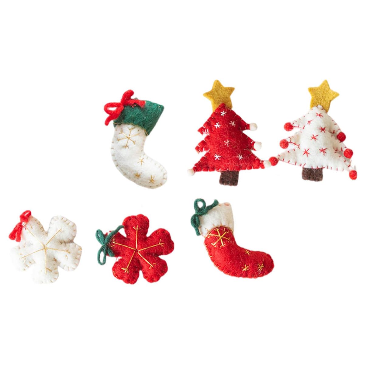 Cabilock 2 Set Ciondolo in Feltro Di Lana Arredamento Unico Ghirlanda Gnomi Pendenti Natalizi Ciondolo Natalizio Decorazioni Casa Mini Ornamento Da Appendere Di Natale 6 Pezzi * 2