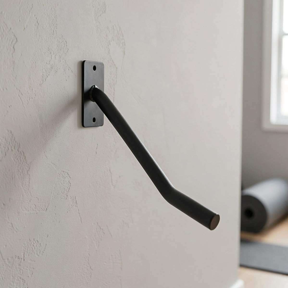 4 Pezzi Supporto da Parete per Palla da Ginnastica in Metallo Nero