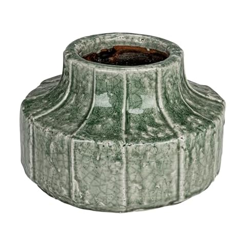 Creative Co-Op Green Terra-Cotta Vase Planter Cover