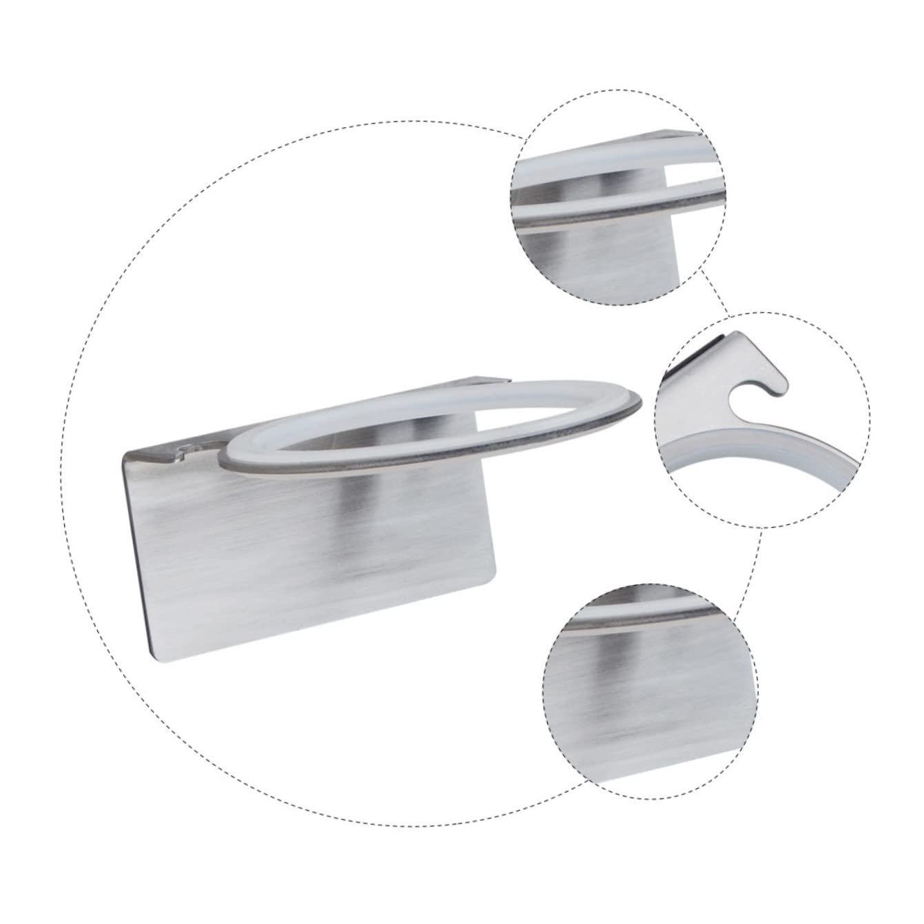 3pezzi Per Asciugacapelli Inossidabile Installazione Organizer Per Asciugacapelli Camera e Parrucchiera Design e Resistente
