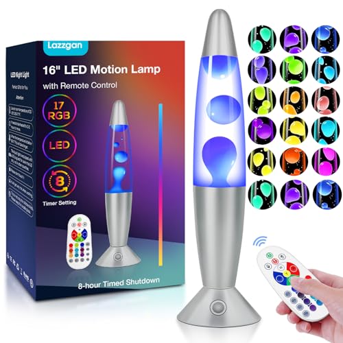 Lámpara LED de movimiento líquido de 17 colores cambiantes y luces nocturnas de mesa