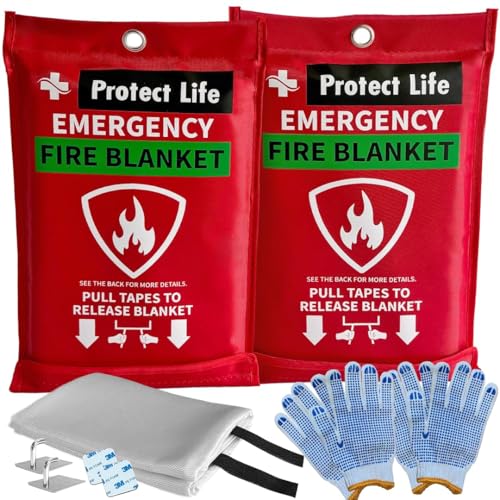 Protect Life 2-Pack Fire Blanket