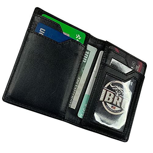 IBRO Men's Slim RFID Blocking Wallet ID Pocket Extra Capacity Wallet4