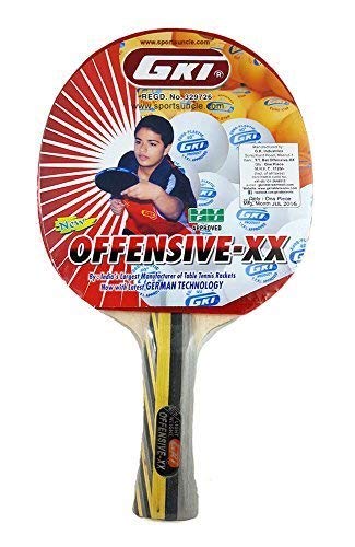 GKI MONEX Offensive XX Computerised Printed Cover Table Tennis Racquet-image-2