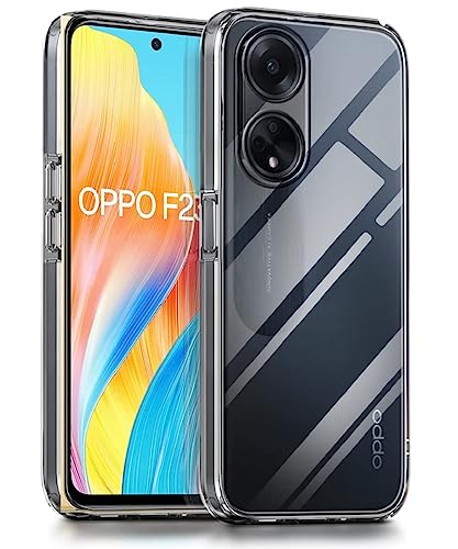 Image of COVERBLACK Rubber Silicone Back Cover for Oppo F23 5G - Transparent