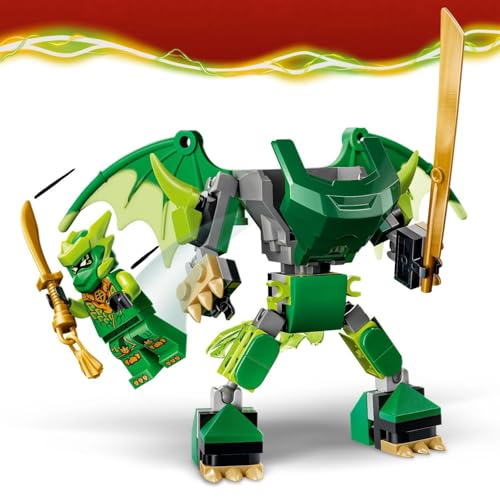 Image of LEGO NINJAGO Lloyd's Dragon Mech Battle Pack - Action Figure Playset with 3 Minifigures - 71862