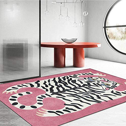 Tappeto soffice haut de gamme doux et lavable à bordure renforcée - 2