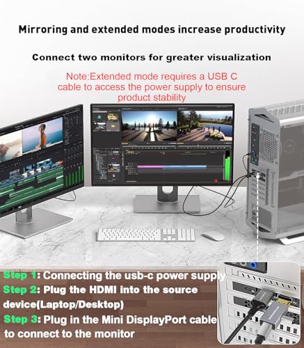 Image of HDMI to Mini DisplayPort Adapter 4K@60Hz,Unidirectional-1Pack