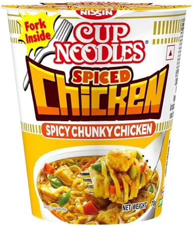 Cup Noodles Spiced Chicken, 70g, Non Vegetarian