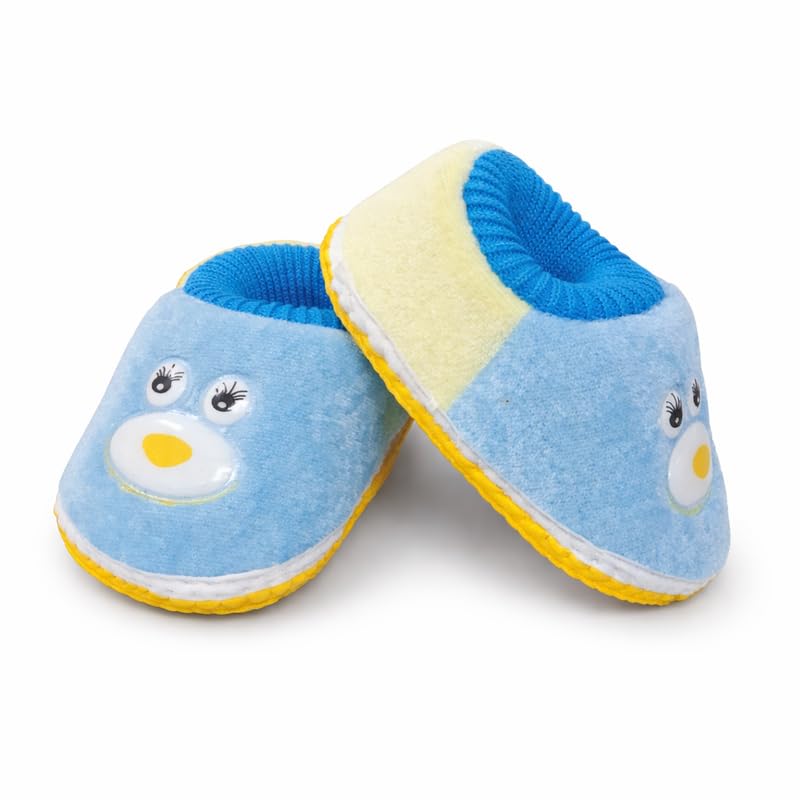 Happy Baby Velvet Slip On Booties for 0–9 Months | New Born Baby Shoes 0 Size | Soft Baby Boy & Girls Shoes-image-8