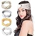 Produktbild Vellette Damen Haarreife Stirnband Kopfband Stirnbänder Haarspange Haarband Headband elastische Blume gedruckt Sportliche Halstücher Mädchenn Schal