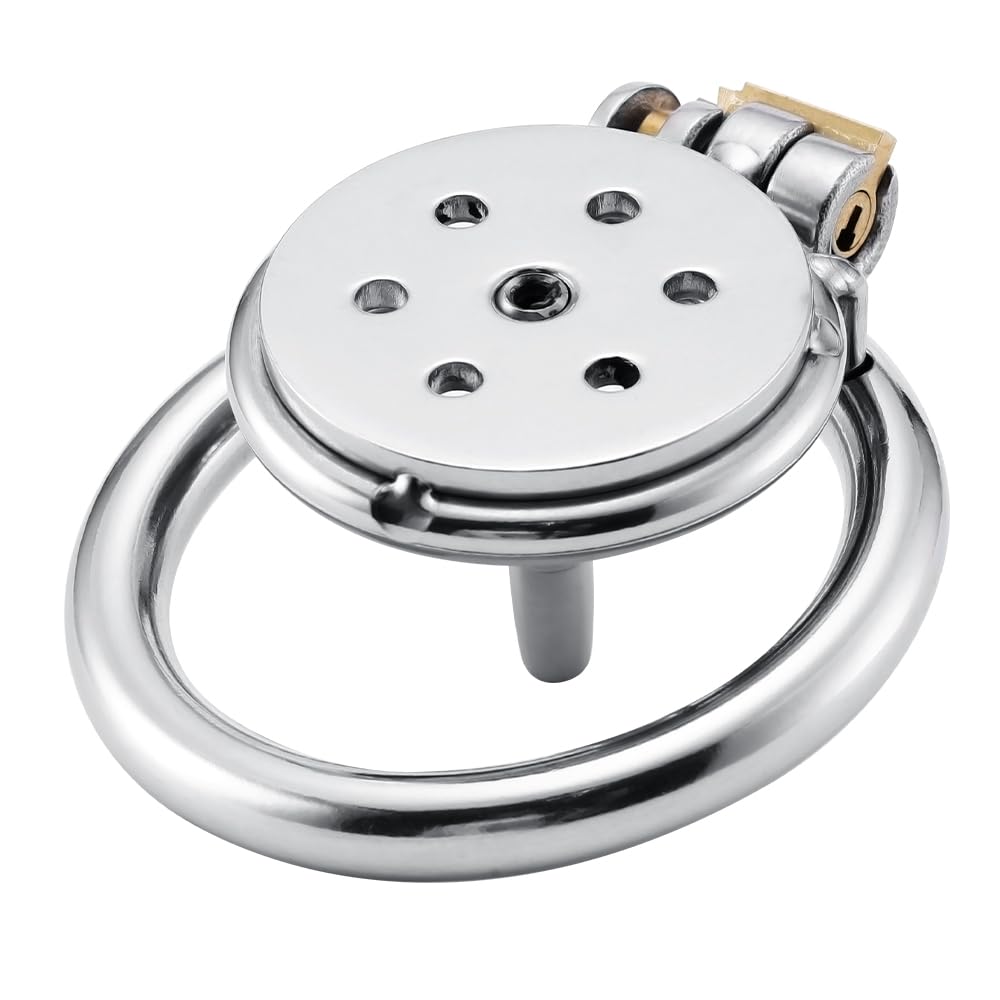 Chastity Cage Jaula De Castidad Para Pene Jaula De Metal Para El Pene Juguetes Eróticos Para Adultos (L,45MM)