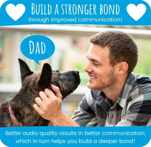 Vocalpups Dog Buttons For Communication - Dad Button Female Voice - Dog Talking Buttons, Talking Buttons For Dogs, Dog Buttons Speech Training | Dog Buttons With Loud & Clear Recorded Words #TOP3