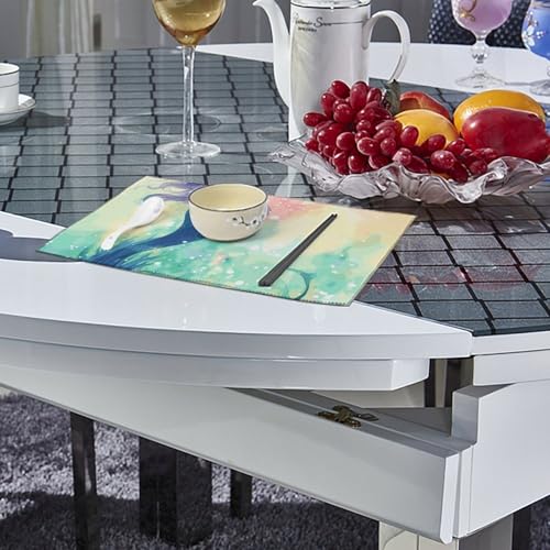 Set de table sirene impermeable et resistant a la chaleur pour table de cuisine propre