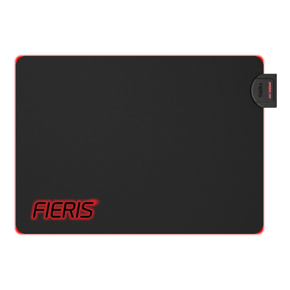 Speedlink FIERIS Illuminated Gaming Mousepad with USB Cable Atmospheric red Lighting Smooth Textile Surface Connection via USB Black