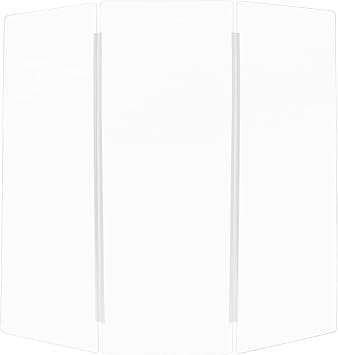 PENNZONI Drum Shield 5.5ft w/Plastic Hinges, w/ 3 Drum Panels & 2 Plastic Hinges, Premium Clear Acrylic Panels, Drum Screen