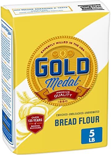 Gold Medal Premium Quality Unbleached Bread Flour, 5 lb.