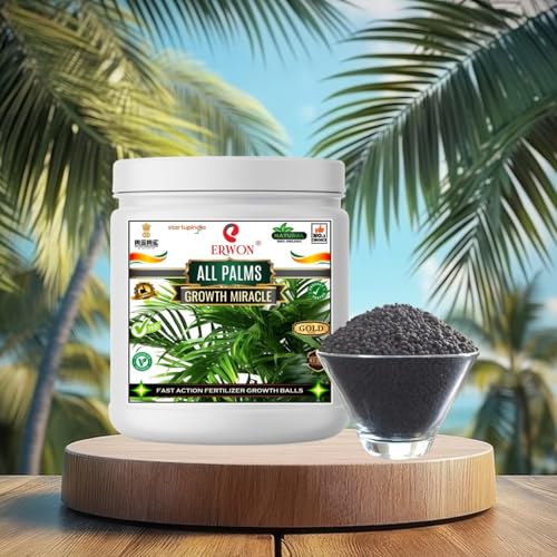 Image of Erwon All Palms GROWTH MIRACLE Fertilizer, Fast Action Organic Granules for rapid Overall Healthy Growth of all palms Plants. (900 gm)