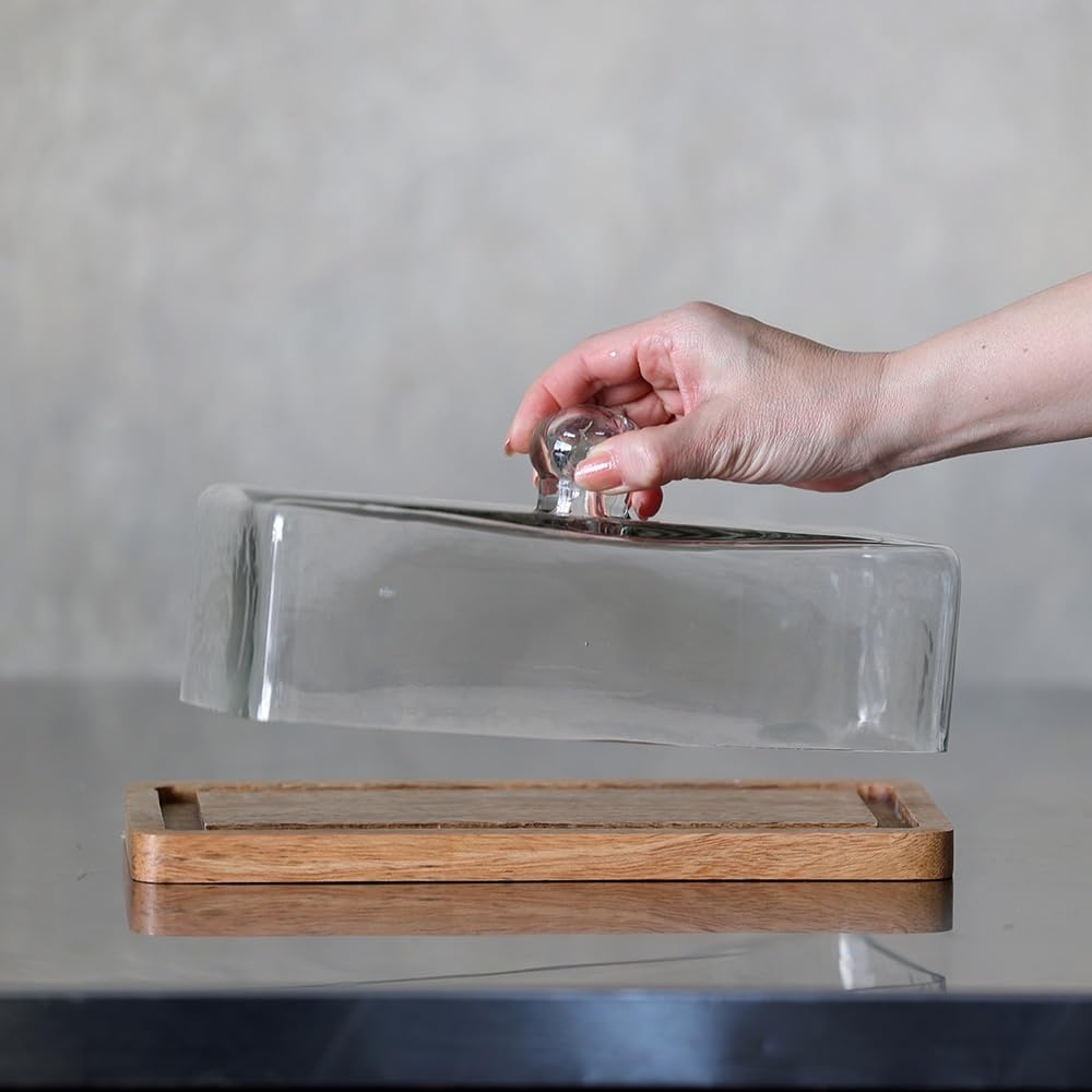 Amazon.co.jp: ガラスドーム ディスプレイケース ケーキ スタンド