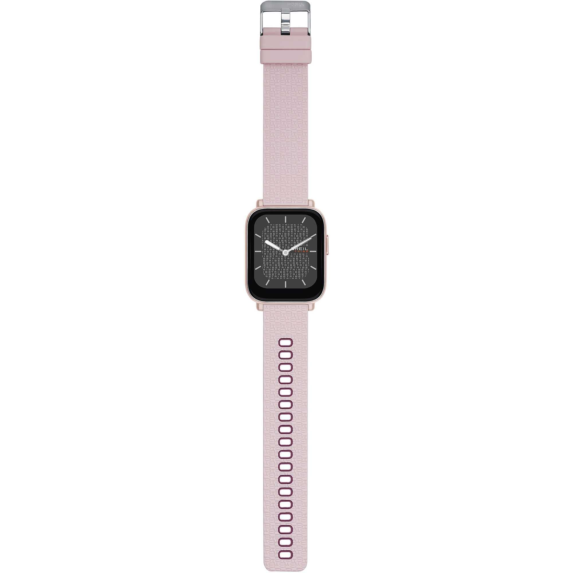 Breil SBT-1 damski smartwatch ze stali nierdzewnej i silikonu w kolorze różowym z zapasowym paskiem 44 mm, EW0602