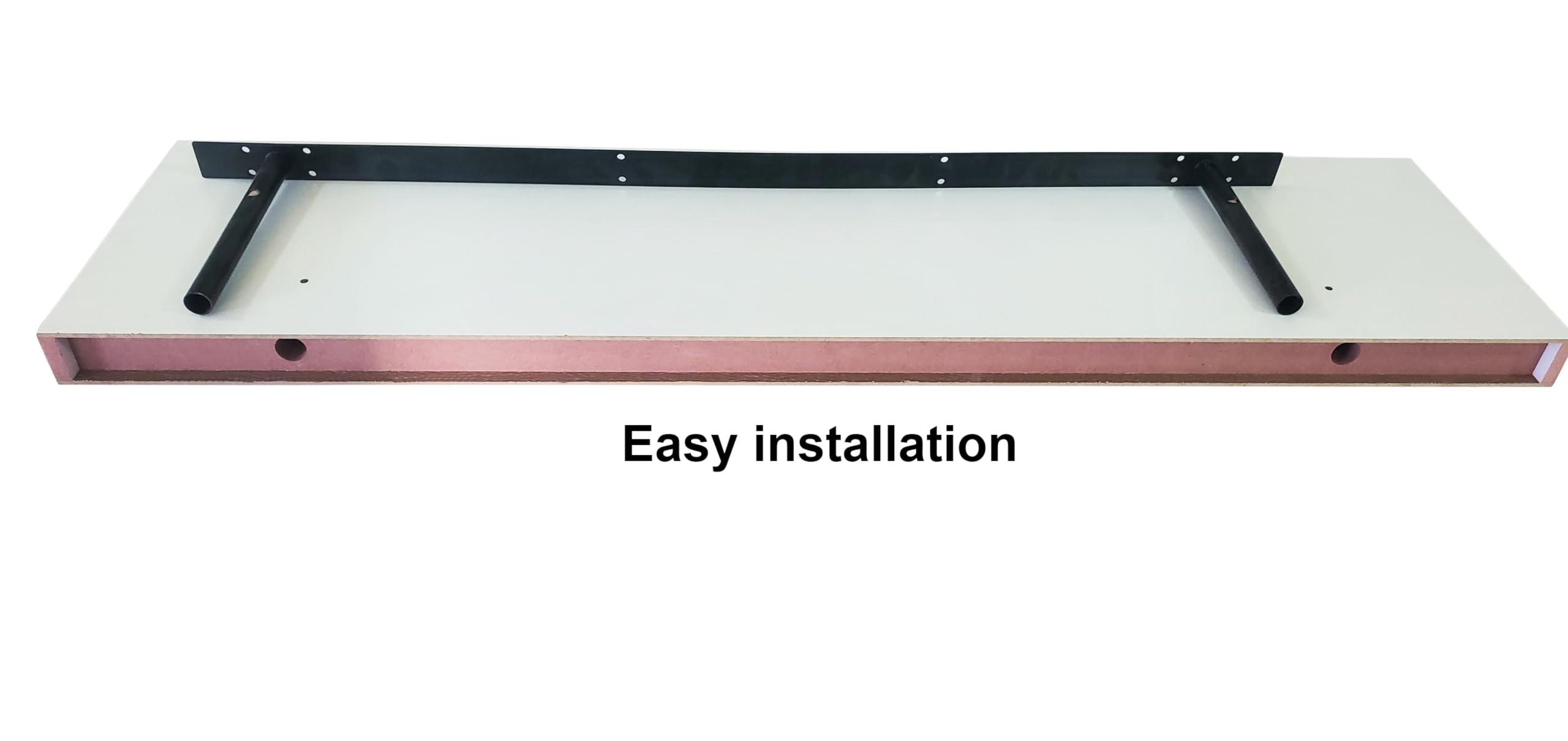 Estantes flotantes, estantes montados en la pared, estantes de pared para decoración de sala de estar, dormitorio, oficina, cocina, baño, estante blanco moderno con soportes invisibles, juego de 2