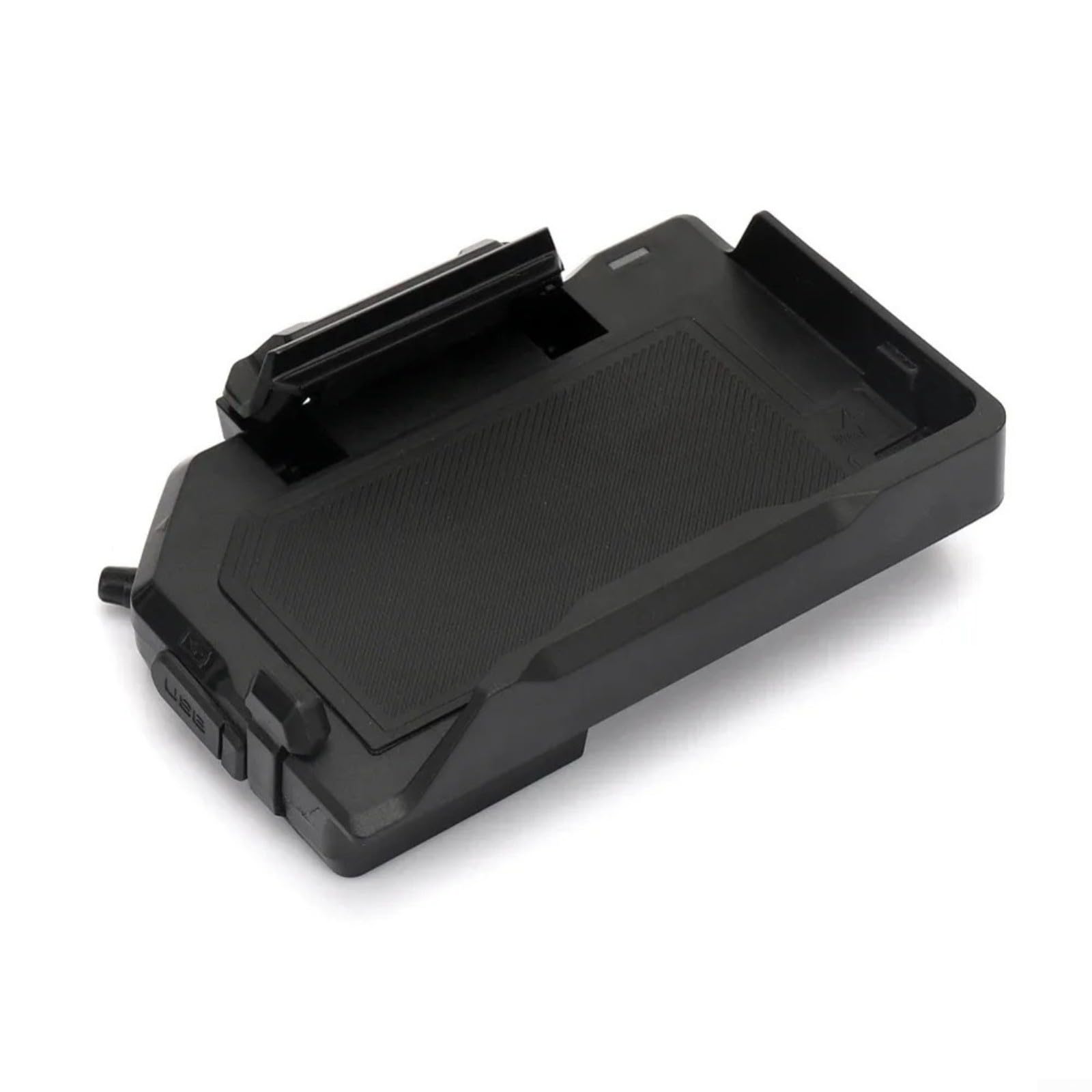 Soporte de teléfono de motocicleta para BMW, cargador inalámbrico USB, 15 W, potencia antivibración, ABS, negro, compatible con R1300GS R1250GS R1200GS S1000XR F750GS F850GS