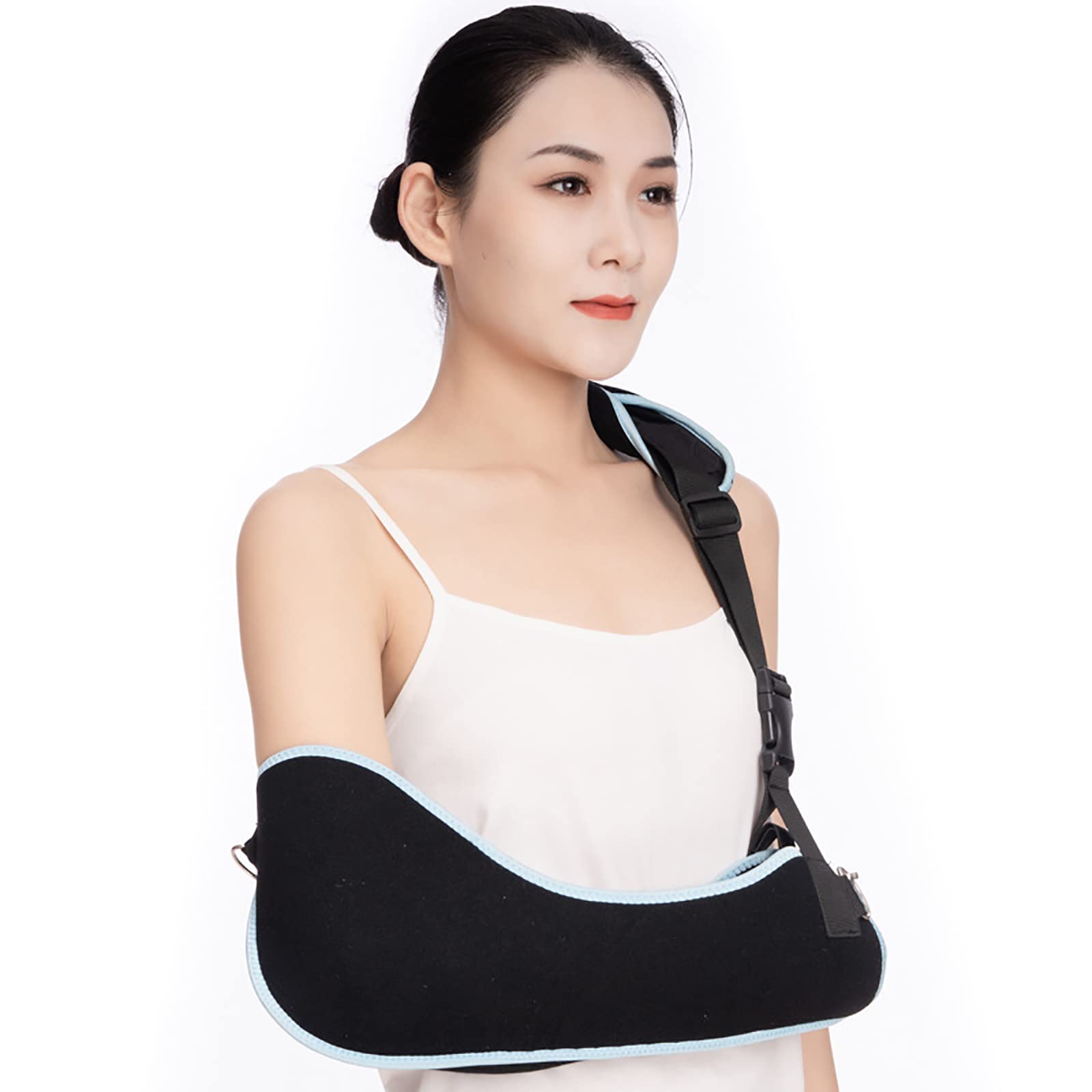 Cabestrillo para Brazo, Cabestrillo médico Ajustable para inmovilizador de Hombro para Lesiones en el Hombro del Manguito rotador, Soporte cómodo para el Hombro