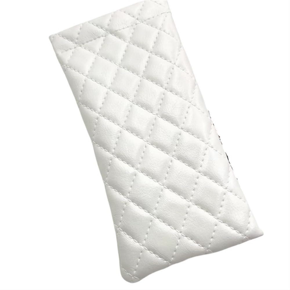 2/4/6 bolsas de piel sintética para gafas de sol, funda para gafas de sol, bolsillo con cordón, bolsa para teléfono móvil, funda de almacenamiento impermeable para gafas (blanco, 6 piezas),