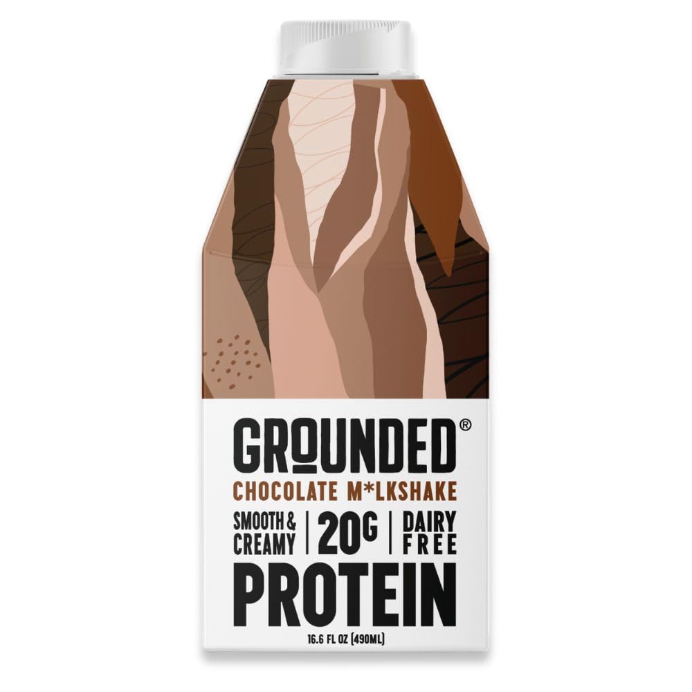 Grounded Plant Based Chocolate Protein Milkshake, 16.6 Fz