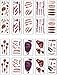 Halloween Tatuaje Zombie Cicatrices Heridas Tatuajes Temporales Halloween Pegatinas Sangrienta para Halloween Cosplay Fiesta Temática 20 Hojas (Halloween)