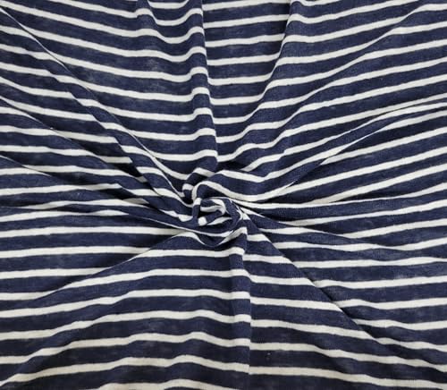 Koshtex 100% Linen Jersey Knit Fabric by The Yard...