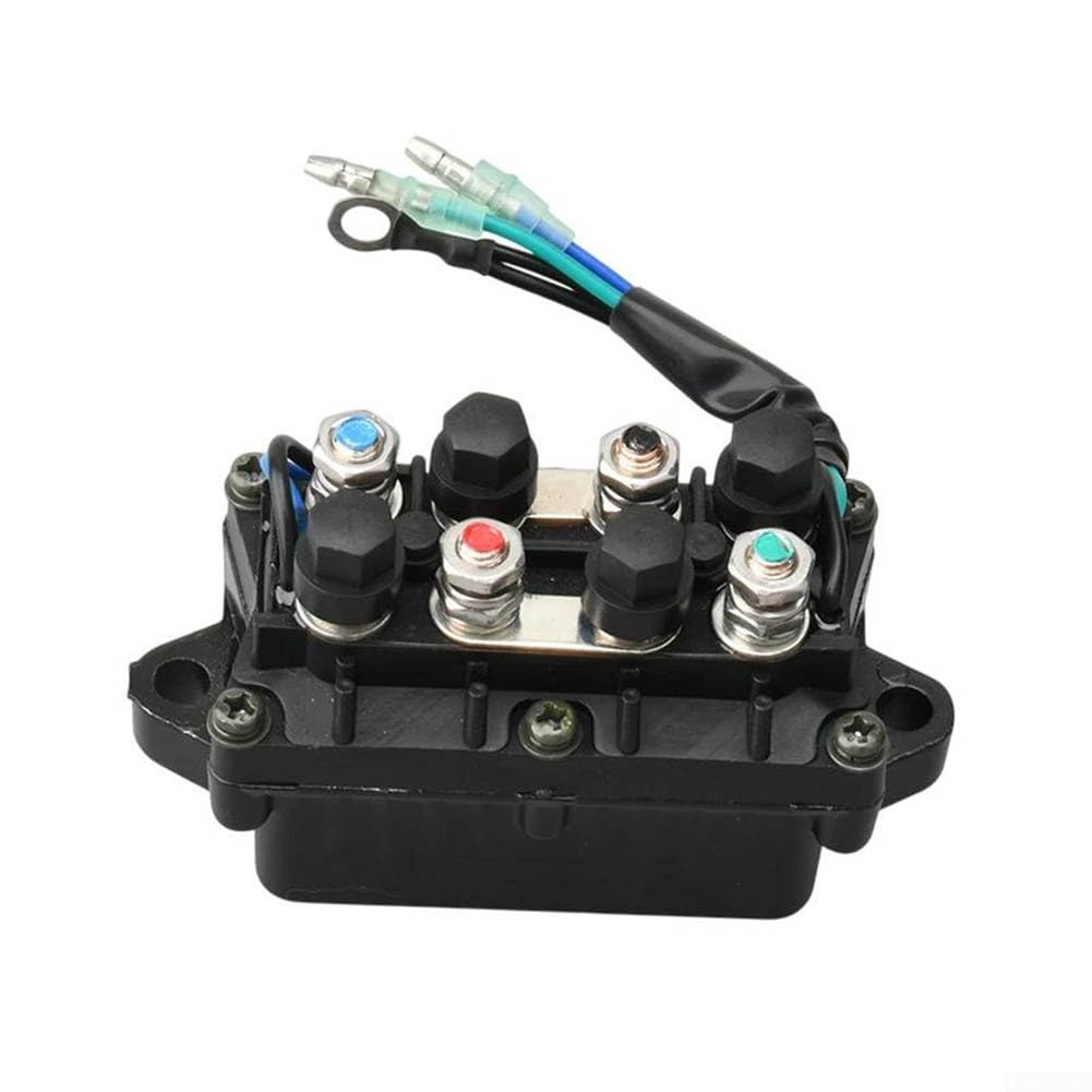 Power Trim and Tilt Relè Assembly 6H1 81950 per motori fuoribordo Yamaha 30HP a 60HP Ricambio OEM 6H1 81950 00 00 e 6H1 81950 01 00 Costruzione in plastica e metallo