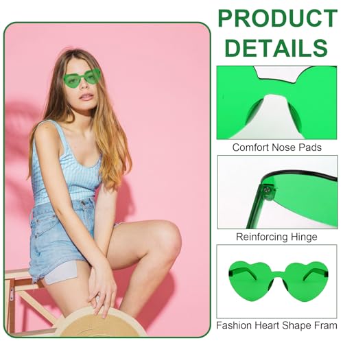 Image of Heart Sunglasses 12 /18 /24 Pcs Heart Shaped Glasses for Women Cute Funny Party Glasses Party Favors Accessories