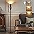 70" Torchiere Floor Lamp with NightLight - Victorian Style Standing Lamp for Living Room, Bedroom, Office - Retro Floor Lamps with Rotary Switch & Etched Glass Shade, Home Decor, Bulb Included